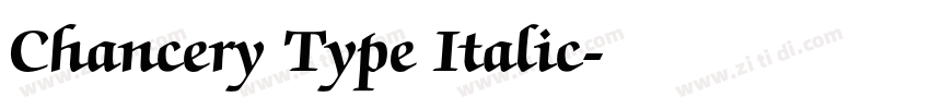 Chancery Type Italic字体转换